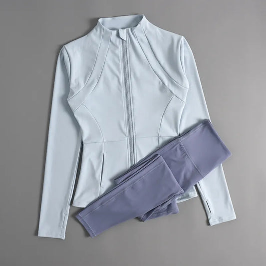 Winter Pilates Zip Suit