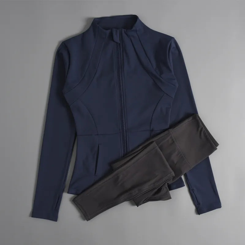 Winter Pilates Zip Suit