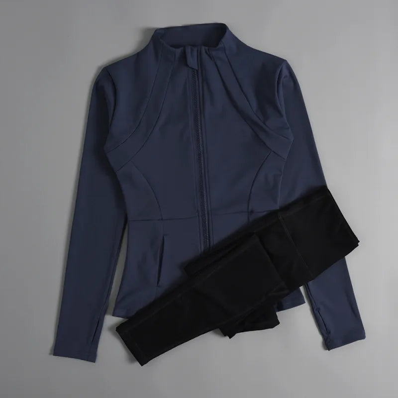 Winter Pilates Zip Suit